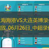 06月26日中超第15轮上海海港vs大连英博全场录像