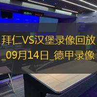 09月14日德甲第3轮拜仁慕尼黑vs汉堡全场录像